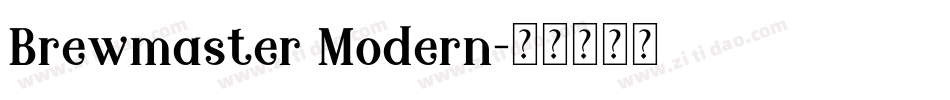 Brewmaster Modern字体转换